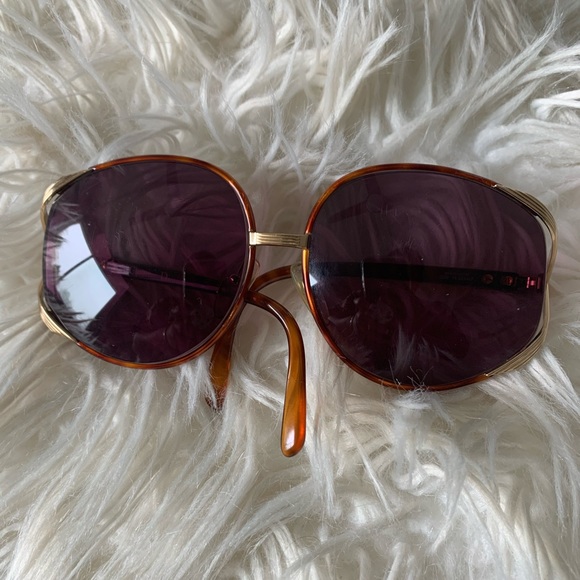 1940's CHRISTIAN DIOR VINTAGE OVERSIZED GLASSES - Picture 2 of 8